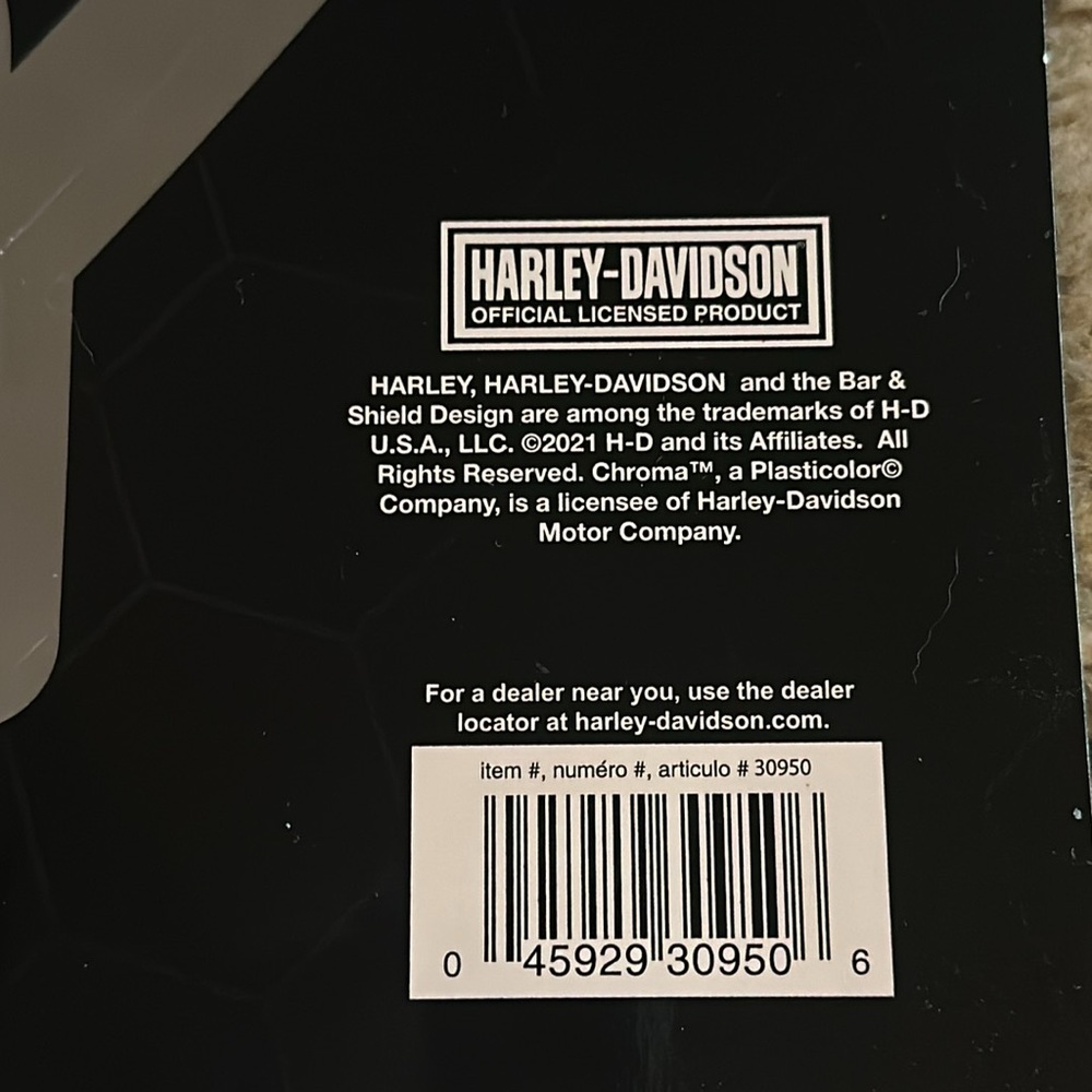 Harley-Davidson® Bar & Shield® Auto/Truck Decal Black and Chrome | Large - Picture 3 of 4